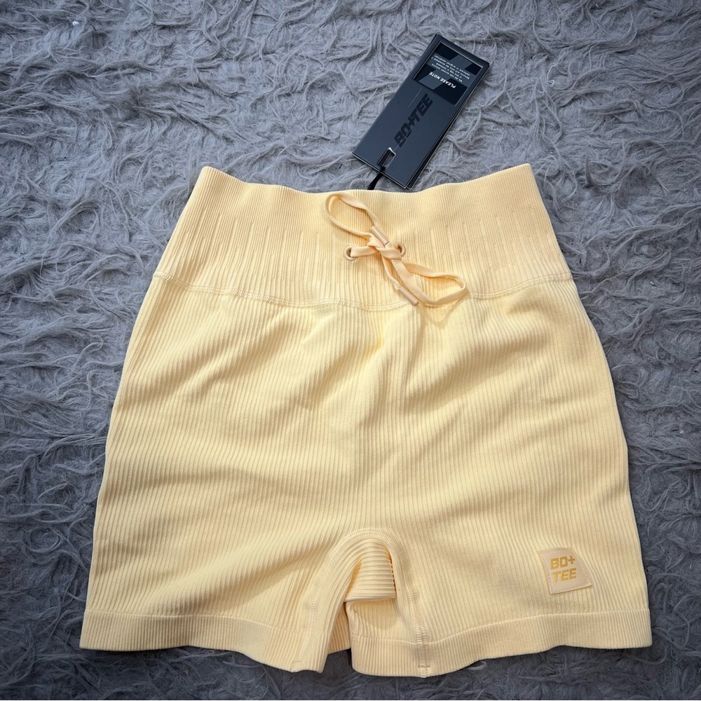 New oh Polly bo + Tee seamless workout sport shorts M